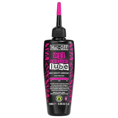 Abbildung von Muc Off All Weather Chain Lube Allwetter Kettenöl, 120 ml Biologisch Abbaubares Schmierfett Kettenfett, Kettenspray Fahrrad, Für Alle Arten von Fahrrädern Formuliert Wetterbedingungen