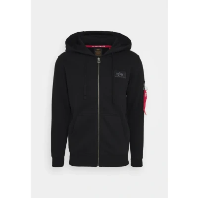Abbildung von Alpha Industries ZIP Hoody Sweatjacke, Herren, Größe: XXL, Black