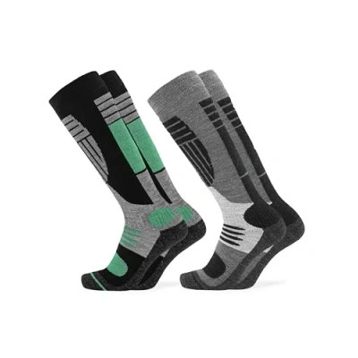 Abbildung von Occulto Herren Skisocken 2er Pack, 4er Pack (Modell: Felix) 2 Paar Grün Schwarz 47 50
