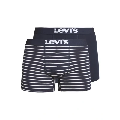 Abbildung von Levi&#039;s MEN Dystopian Boxer Brief 2 PACK Panties, Herren, Größe: Medium, Navy combo