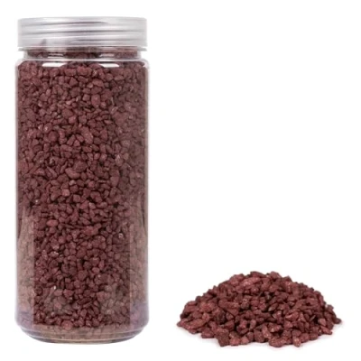 Abbildung von HEKU grobkörniges Deko Granulat in bordeaux, ca. 750g I Vielseitig Einsetzbar Ideal für Hochzeiten und Bastelprojekte Wiederverschließbare Dose