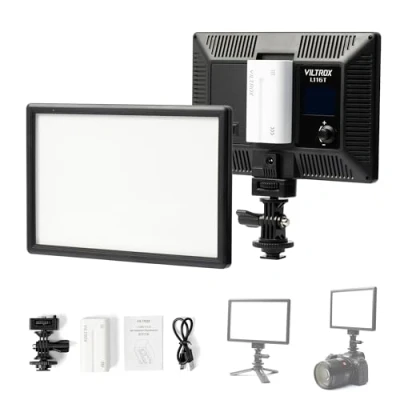 Abbildung von VILTROX L116T 5600K / 3300K LED Licht Panel Dimmbare Video Kit Für DSLR Kamera (mit Akku) YouTube Videoaufnahmestudios