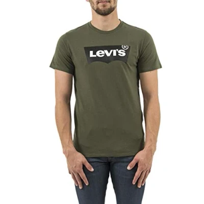 Abbildung von Levi&#039;s Housemark Graphic TEE Tshirt print, Herren, Größe: Large, Tech olive night