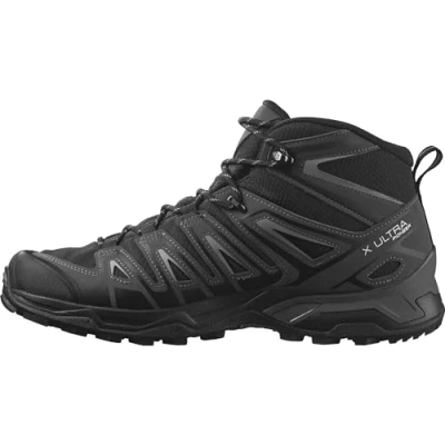 Abbildung von Salomon X Ultra Pioneer Mid Gore Tex wasserdichte Herren Outdoorschuhe, Outdoor bereit, Sicherer Fußhalt, Stabil und gedämpft, Black, 42