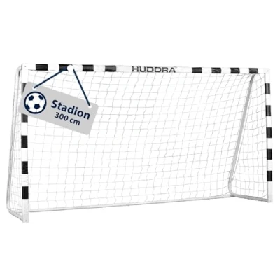 Abbildung von HUDORA Fußballtor Stadion Standfestes für Kinder &amp; Erwachsene wetterfestes mit engmaschigem Netz Zuhause Hochwertige Outdoor Torwand Freizeit Training