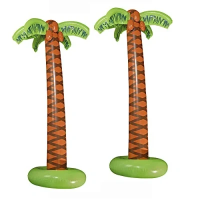 Abbildung von W WIDMANN MILANO Party Fashion 10136169B Aufblasbare Palmen, 2 Stück, Höhe circa 180 cm, Beachparty, Dekoration, Mottoparty, Karneval