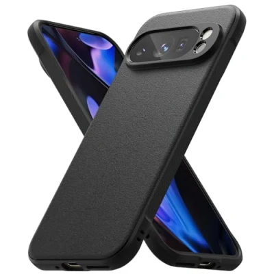 Abbildung von Ringke Onyx Case Kompatibel mit Google Pixel 9 Pro XL Hülle, Fester Griff rutschfeste Schlanke Anti Fingerabdruck Robuste TPU Stoßfeste Kratzfeste Handyhülle Black