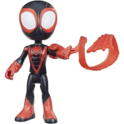 Abbildung von SPIDEY AND HIS AMAZING FRIENDS Marvel Miles Morales Figur, 10 cm große Action Figur und 1 Accessoire, ab 3 Jahren