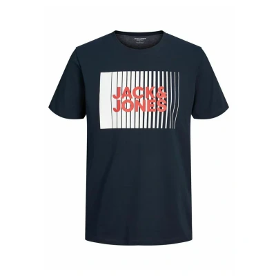 Abbildung von Jack &amp; Jones CORP LOGO PLAY Oneck Tshirt print Navy blazer, Herren, Größe: XS, blazer