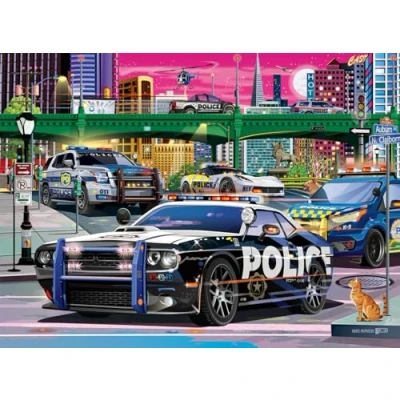 Abbildung von Ravensburger 13412 Polizei Kinderpuzzle, Schwarz