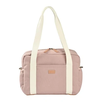 Abbildung von BÉABA, Wickeltasche für Babys, Mehrere Fächer, 10 Taschen, Reißverschluss Trolley Koffer, Schultergurt, Isotherm Tasche, Wickelunterlage, Wasserabweisend, Inhalt 16L, Tasche Paris, rosa