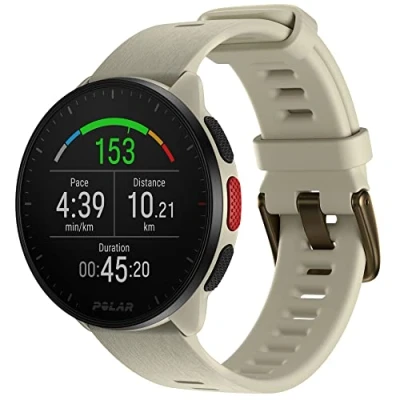Abbildung von Polar Pacer GPS Laufuhr mit Pulsuhr &amp; Musiksteuerung Ultraleicht Hellem Display Griffigen Tasten Personalisiertes Training Langer Akku