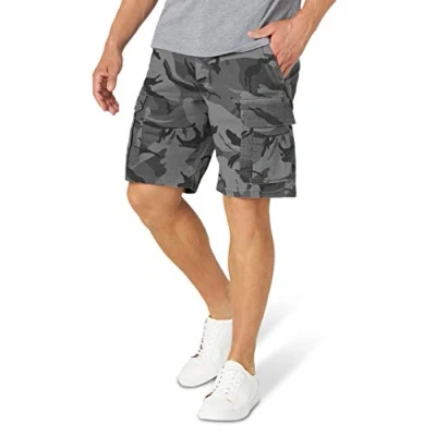 Abbildung von Wrangler Authentics Herren Klassische Cargo Stretch Shorts Cargos, Anthrazit, Camouflage, 50