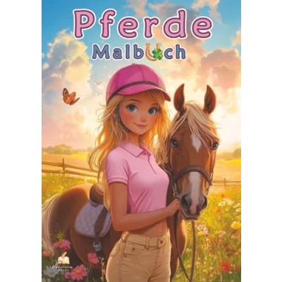 Abbildung von Pferde Malbuch ab 6 Jahren für Mädchen mit 50 schönen Ausmalbildern: Ein kreatives Ausmalbuch &amp; tolles Geschenk junge Pferdefans Reitszenen, ... (Kreativer Malspaß 10 Jahre)