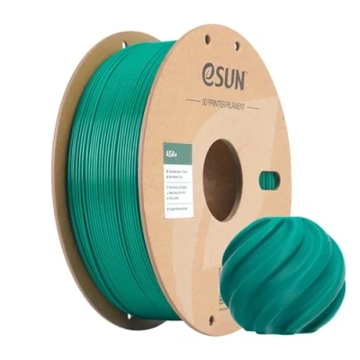 Abbildung von eSUN ASA+ Filament 1.75mm, Wetterbeständiges 3D Drucker Filament, 1KG Spule (2.2 LBS) Druck Materialien für Drucker, Grün