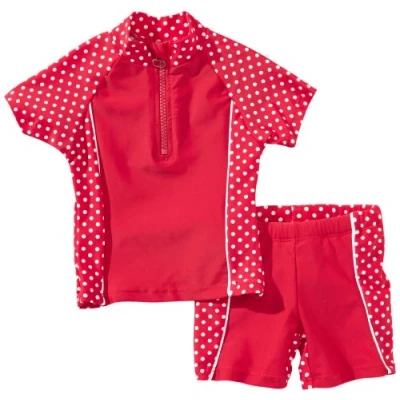 Abbildung von Playshoes zweiteilig Schwimmshirt Badeshorts Badebekleidung Unisex Kinder,Punkte,122 128