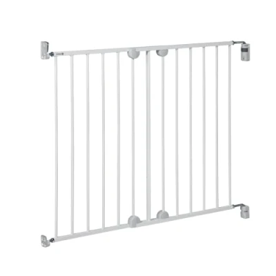 Abbildung von Safety 1st Wall Fix Treppenschutzgitter, verstellbares Türschutzgitter aus Metall, Maße verstellbar von 62 102 cm, öffnet in beide Richtungen, Schraubenbefestigung, Weiß