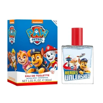 Abbildung von Paw Patrol Parfüm für Kinder: Eau de Toilette im schönen Glasflakon mit Chase Motiv, Geschenk Jungen (30ml)