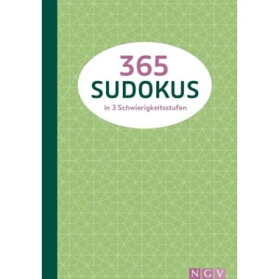 Abbildung von 365 Sudokus in 3 Schwierigkeitsstufen: Schön gestaltet und mit farbigen Innenseiten DIE Geschenkidee für Sudoku Fans