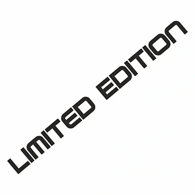 Abbildung von Folien Zentrum Limited Edition Schwarz 20 x 1,5 cm Hochwertiger Aufkleber für Auto Tuning OEM &amp; JDM Sticker Lustige Autoaufkleber Stickerbomb Made in Germany