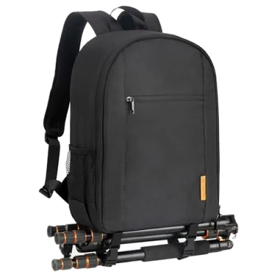 Abbildung von TARION Kamerarucksack Klein Fotorucksack Kameratasche: Kamera Rucksack Kompakt Kamerarucksäcke Leicht Foto Rucksäcke Spiegelreflex mit Wasserdicht Regenschutz für Spiegelreflexkameras(TB M,Schwarz)