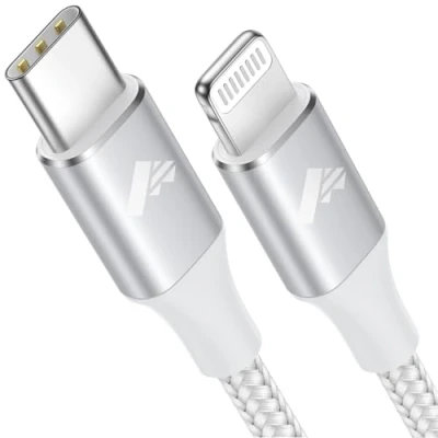 Abbildung von USB C Lightning Kabel 1M auf [MFi Zertifiziert] iPhone Ladekabel Nylon Power Delivery für 14 Pro Max/13/13 Pro/12/12 Max/11 Pro/X/XS/8 Plus