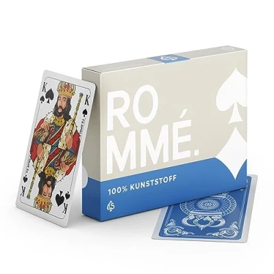 Abbildung von TS Spielkarten Romme Plastik Kunststoff Karten klassisches Kartenset mit französisches Bild wasserfest für Skat, Poker oder Kanasta