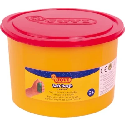 Abbildung von Jovi Blandiver Knete, extra weiche Knetmasse für Kinder ab 2 Jahren, rot, 1 Dose, 460 g