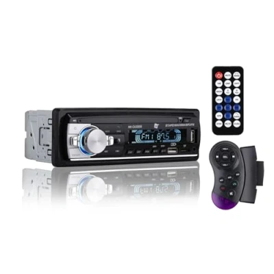 Abbildung von NK Autoradio mit RDS 1 DIN 4 x 40 W Bluetooth 5.0, AUX Funktion, MP3 Player und x2 USB, FM Stereo Sound, Freisprecheinrichtung, Fernbedienung, LCD Display, iOS &amp; Android (eMark)