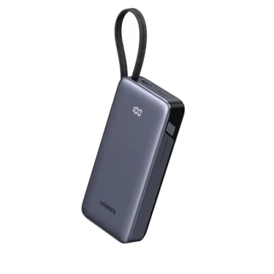 Abbildung von UGREEN Power Bank, 20000mAh 45W Schnellladen mit Integriertem USB C Kabel &amp; Bidirektionalem PD, Externe Handyakkus Kompatibel Galaxy S25, iPhone 16/15 Serie, iPad, Laptop und mehr
