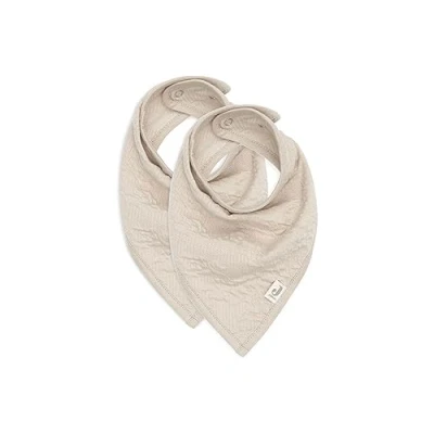 Abbildung von Jollein 029 867 67051 Bandana Lätzchen Halstuch 2er Set Soft Waves nougat