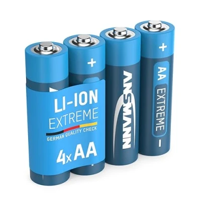 Abbildung von ANSMANN Extrem Lithium Batterie AA Mignon 1,5V, 4 Stück, Einwegbatterien, LR6 FR6 L91, mehr Power für High Tech Geräte, Spielzeug, Lichterkette, Kamera