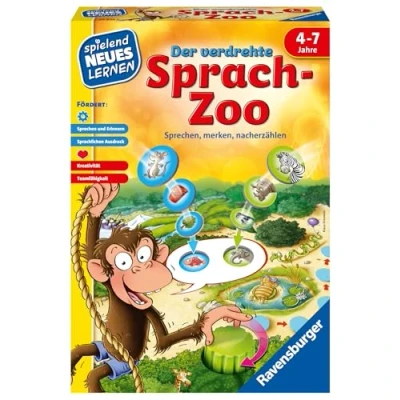 Abbildung von Ravensburger 24945 Der verdrehte Sprach Zoo Spielen und Lernen, Yellow