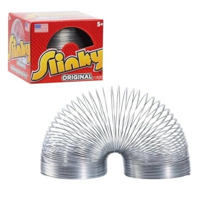 Abbildung von Das Original Slinky Schraubenfeder Spielzeug, 7 cm Durchmesser, Metall Slinky, Antistress Kinderspielzeug ab 5 Jahren von Just Play