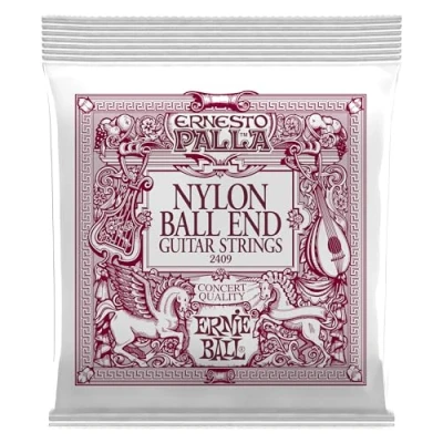 Abbildung von Ernie Ball Ernesto Palla klassische Gitarrensaiten mit Kugelenden, Schwarz und Gold