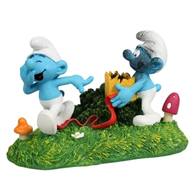 Abbildung von Smurfs AquaDella Aqua Della, Die Schlümpfe Prankster Actionfigur 14,8 x 9,6 9,5 cm, sehr detailliert und aus Polyesterharz gefertigt, ungiftig pH neutral, für Süß Salzwasseraquarien