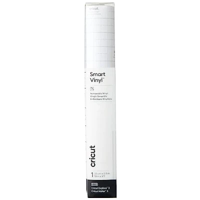 Abbildung von Cricut 2008647 Smart Vinyl Removable 1 Sheet 33cm x 0.9m White, (3ft)