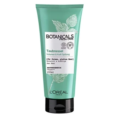 Abbildung von Botanicals Volumen &amp; Kraft Conditioner ohne Silikone, Für feines, plattes Haar, Vegane Naturkosmetik, Taubnessel Spülung, 1 x 200 ml