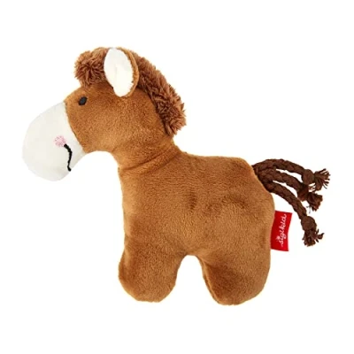 Abbildung von SIGIKID 41174 Rassel Pferd Red Stars Mädchen und Jungen Babyspielzeug empfohlen ab Geburt braun