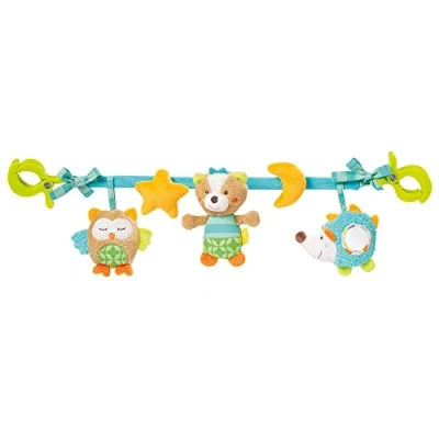 Abbildung von Fehn Kinderwagenkette Baby Mobile Sleeping Forest Babymobile Kette mit süßen Anhänger Figuren Babyspielzeug zum flexiblen Aufhängen Kinderwagen Spielzeug für Babys und Kleinkinder ab 0+ Monaten