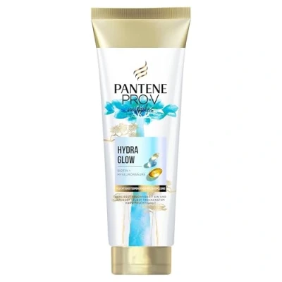 Abbildung von Pantene Pro V Hydra Glow Feuchtigkeitsspendende Pflegespülung mit Biotin 160ml. Miracles Hyaluronsäure Für Trockenes Haar. Geschmeidige Locken &amp; Gesunden Glanz