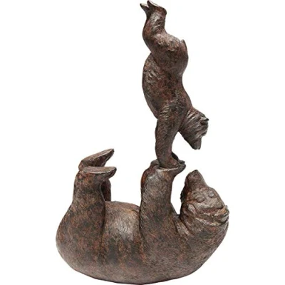 Abbildung von Kare Design Deko Figur Artistic Bears Handstand Braun, Objekt, Bärenmotiv, Accessoire, Wohnzimmer, für Regale oder Sideboards, Skulptur, Dekoration, 27x18x9 cm (H/B/T)