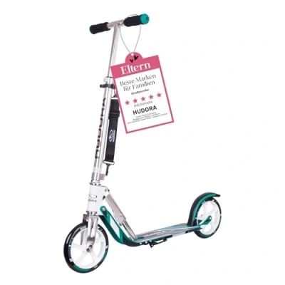 Abbildung von HUDORA Roller für Erwachsene Klappbarer Erwachsenen Roller, höhenverstellbar, BigWheel 205 Scooter Stabiler Aluminium