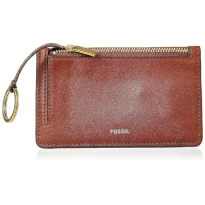 Abbildung von Fossil Brieftasche für Frauen Logan, Leder/Polyurethanbesatz Klappe Clutch braun 19,4 cm L x 2,5 B 10,2 H SL7833200