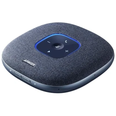 Abbildung von Anker PowerConf S3 Bluetooth Konferenzlautsprecher, 6 Mikrofone, smarte Tonaufnahme, 24 Std Akku, Soundcore App, 5, USB C, für Büro &amp; Homeoffice (in Blau)