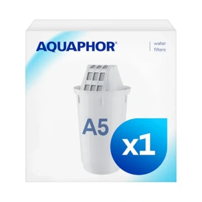 Abbildung von AQUAPHOR Filterkartusche A5 Pack 1 I Filtert Kalk &amp; Chlor sowie Schwermetalle andere Stoffe 350l klares Wasser Mit AQUALEN Technologie Für besseres Essen Trinken Schont Küchengeräte