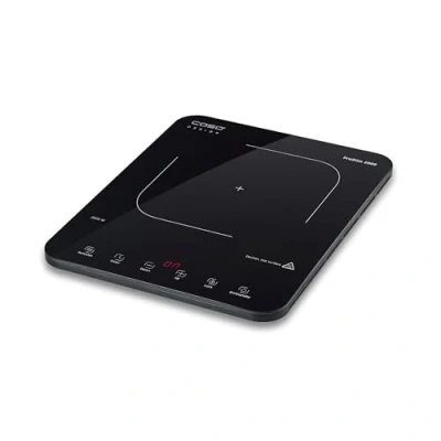 Abbildung von CASO ProSlim 2000 Mobiles Induktionskochfeld, 2000W, Induktionskochplatte 10 Leistungs &amp; Temperaturstufen, Touch, LED Anzeige, Kochplatte Auto Topferkennung, Timer, Überhitzungsschutz