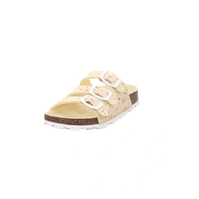 Abbildung von Superfit Mädchen Fussbettpantoffel Hausschuh, Gelb Weiß 6050, 25 EU