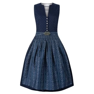 Abbildung von Stockerpoint Damen Ellie Midi Dirndl, dunkelblau, 34
