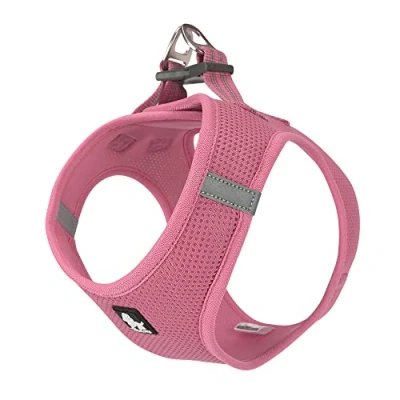 Abbildung von Truelove True Love Hundegeschirr, weiches Air Mesh Verstellbare, reflektierende Haustierweste für kleine und mittelgroße Rassen, groß, Rosa